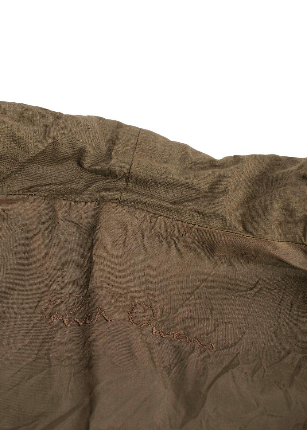 Rick Owens Khaki Suede Zip Jacket