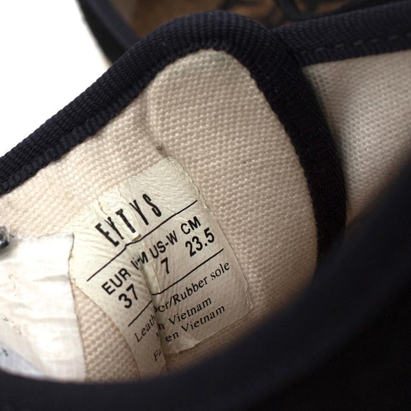 Eytys Navy Suede Mother Trainers