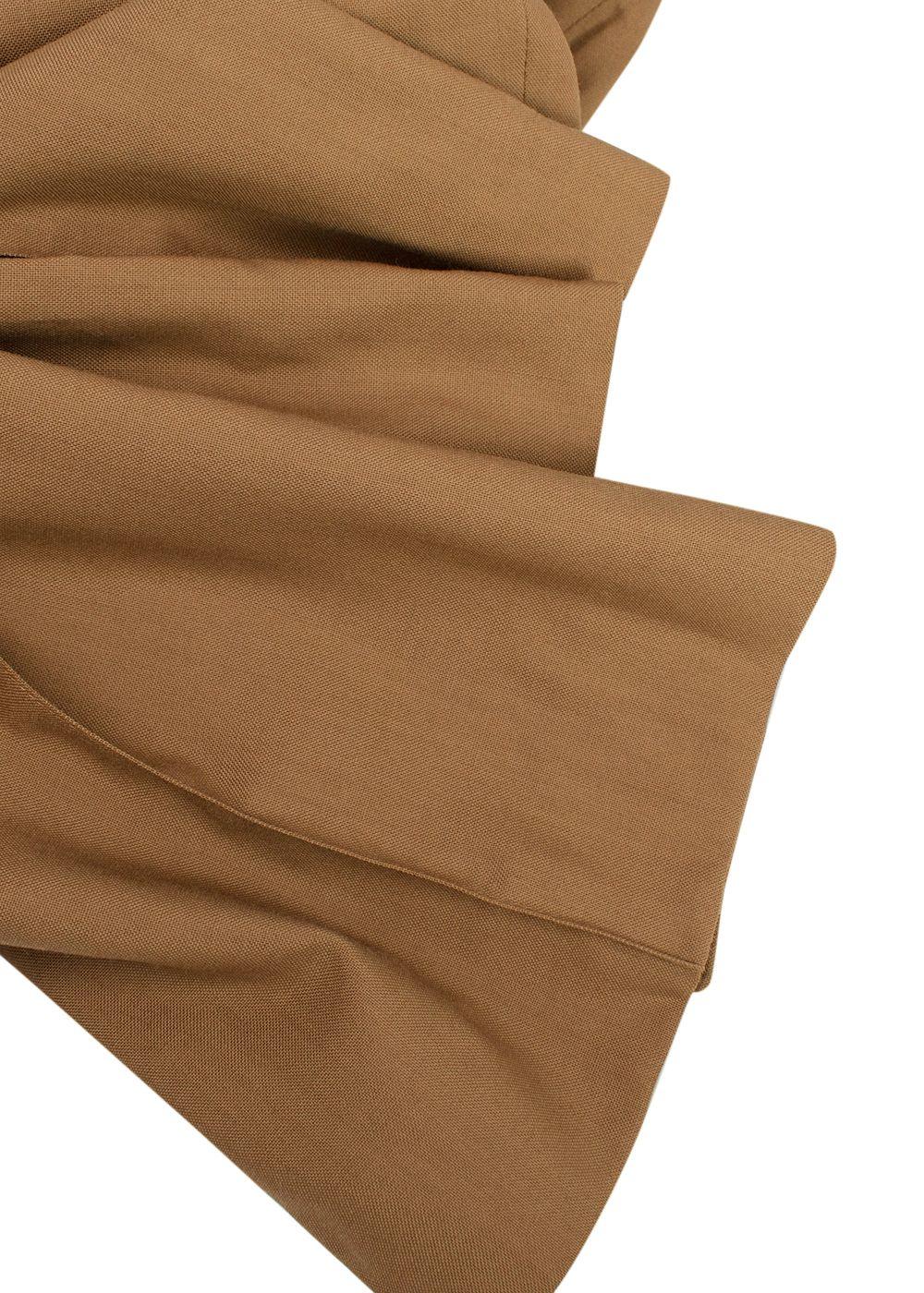 Marni Brown Virgin Wool Tailored Trousers