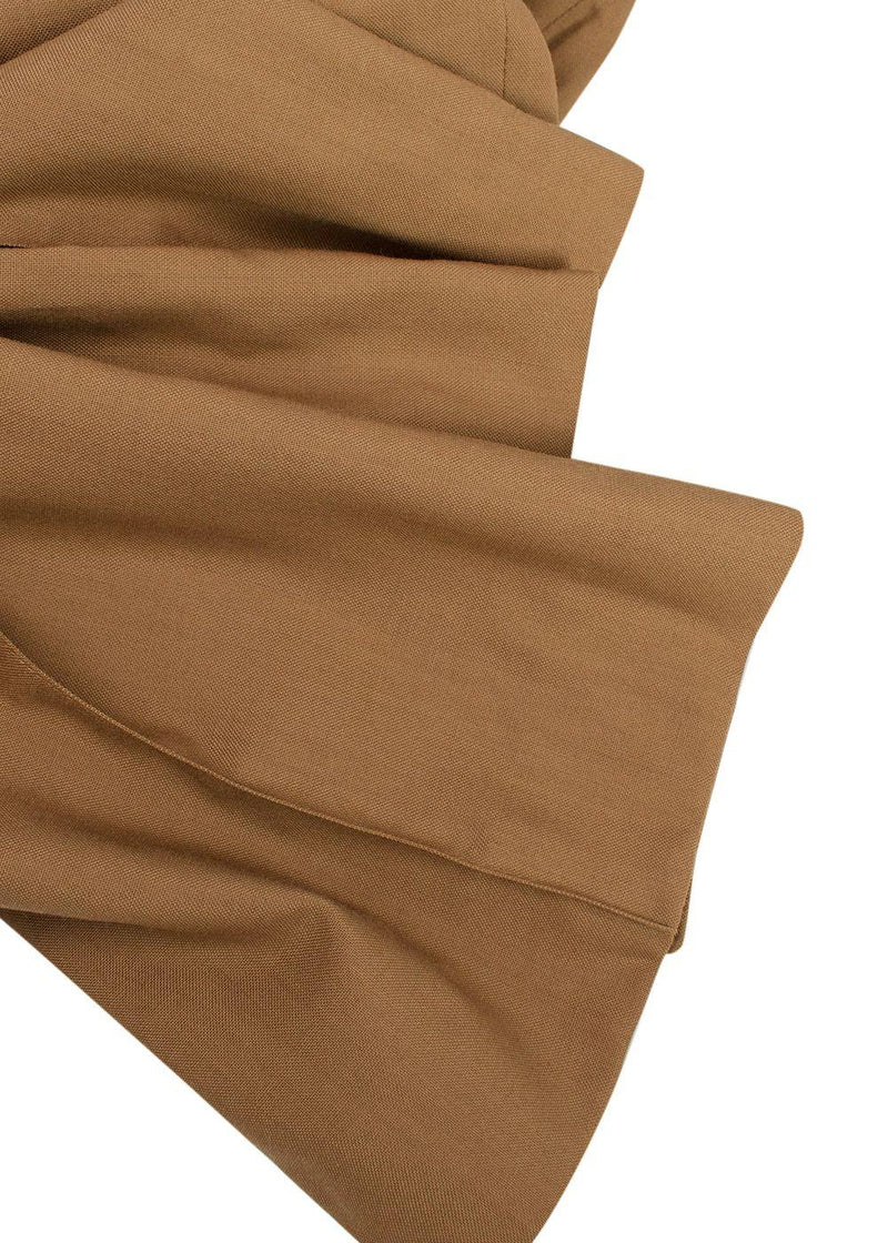 Marni Brown Virgin Wool Tailored Trousers