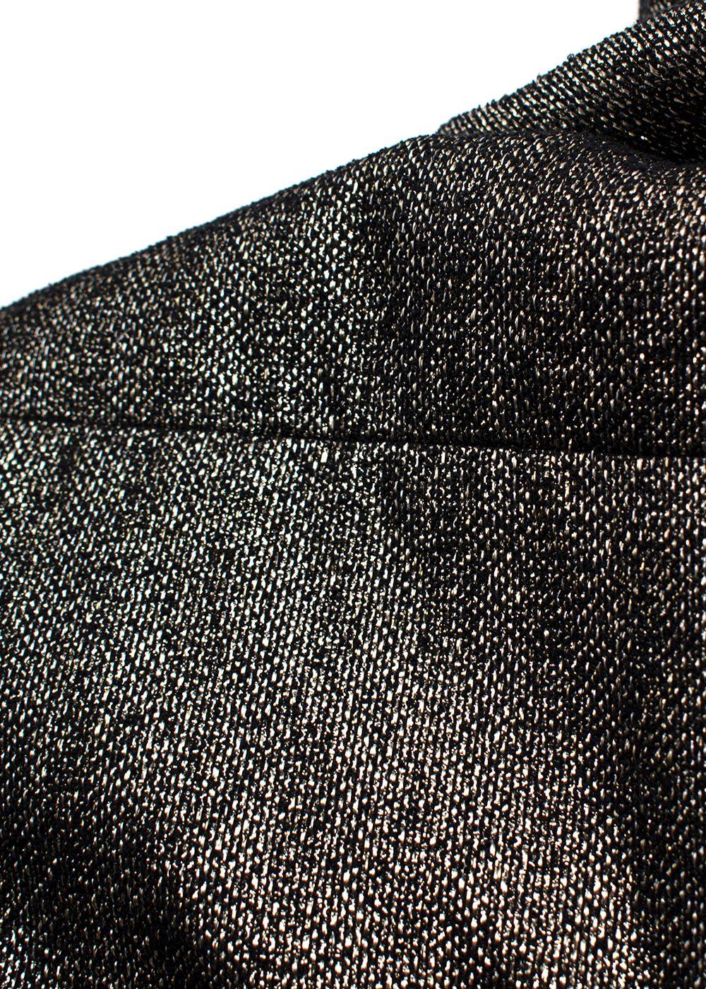 Chanel  Metallic Gold Tweed Top