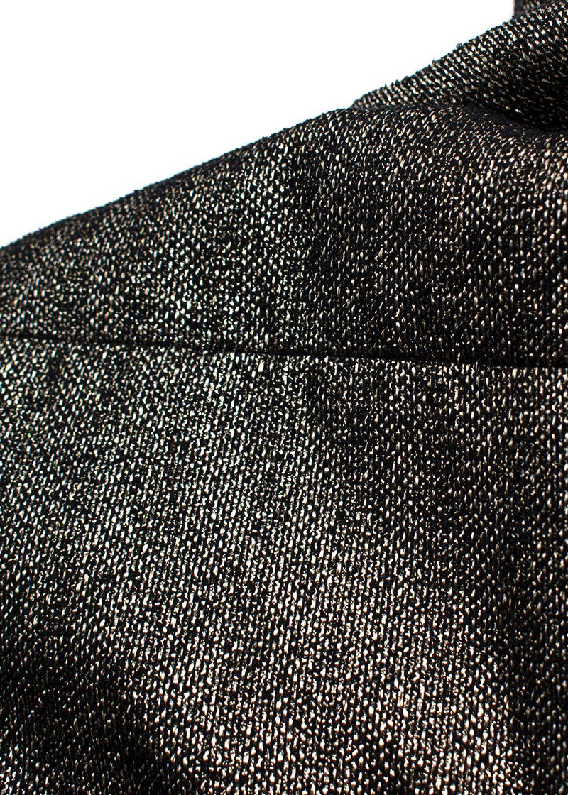Chanel  Metallic Gold Tweed Top