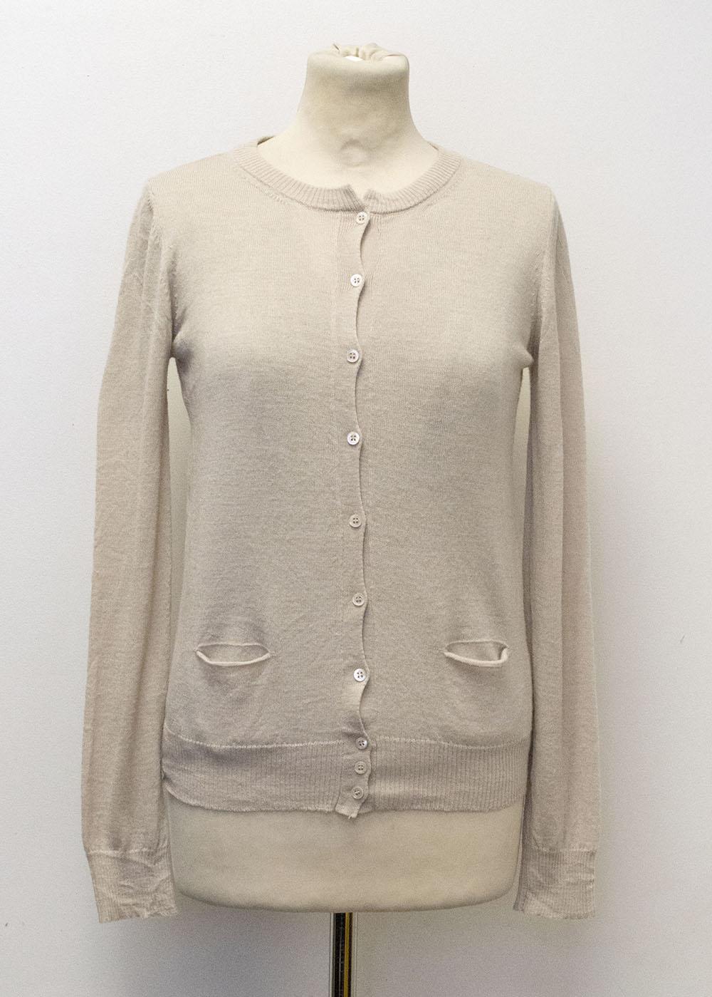 Patrizia Pepe Beige Cardigan with sewn in cami