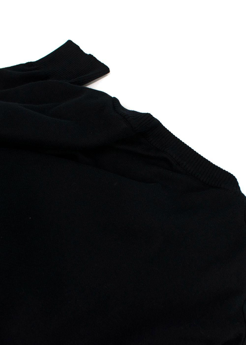Moschino Couture Black Bear Long Knit Dress