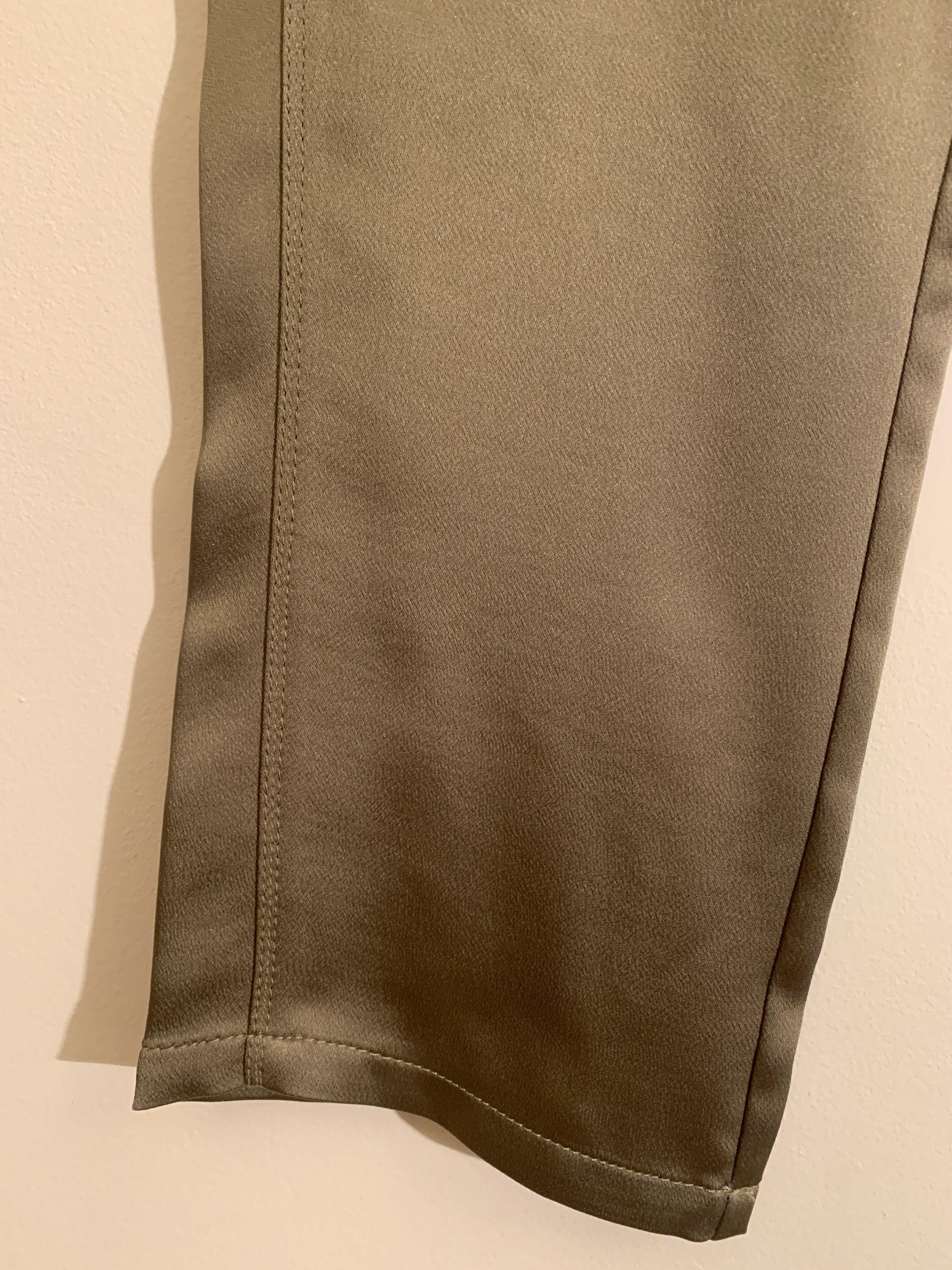Jonathan Simkhai Olive Satin Cargo Pants