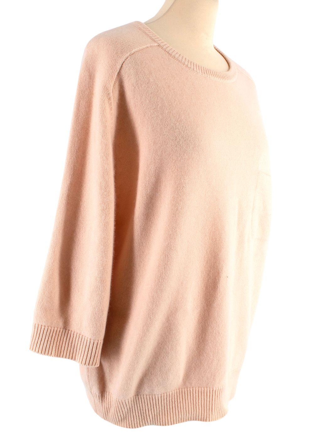 Chloe Cropped Sleeve Cashmere Jumper
