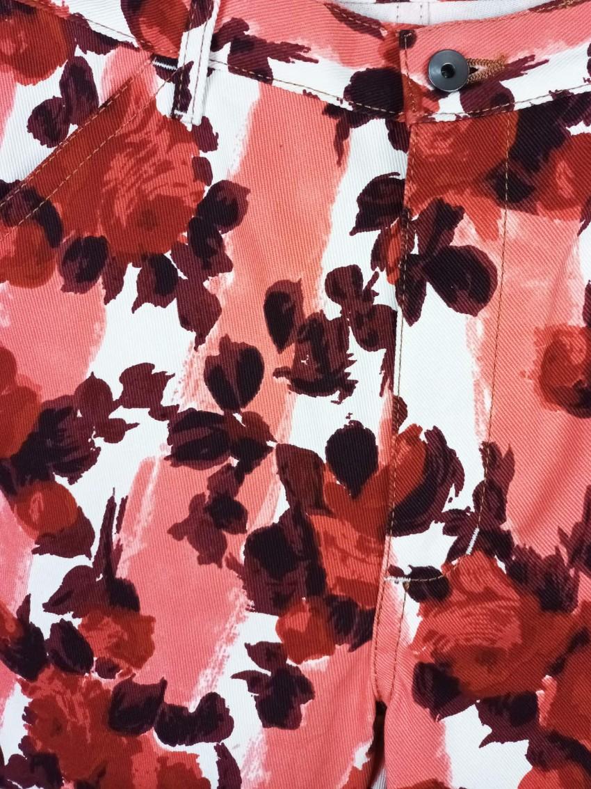 Marni anita print drop cotton pants