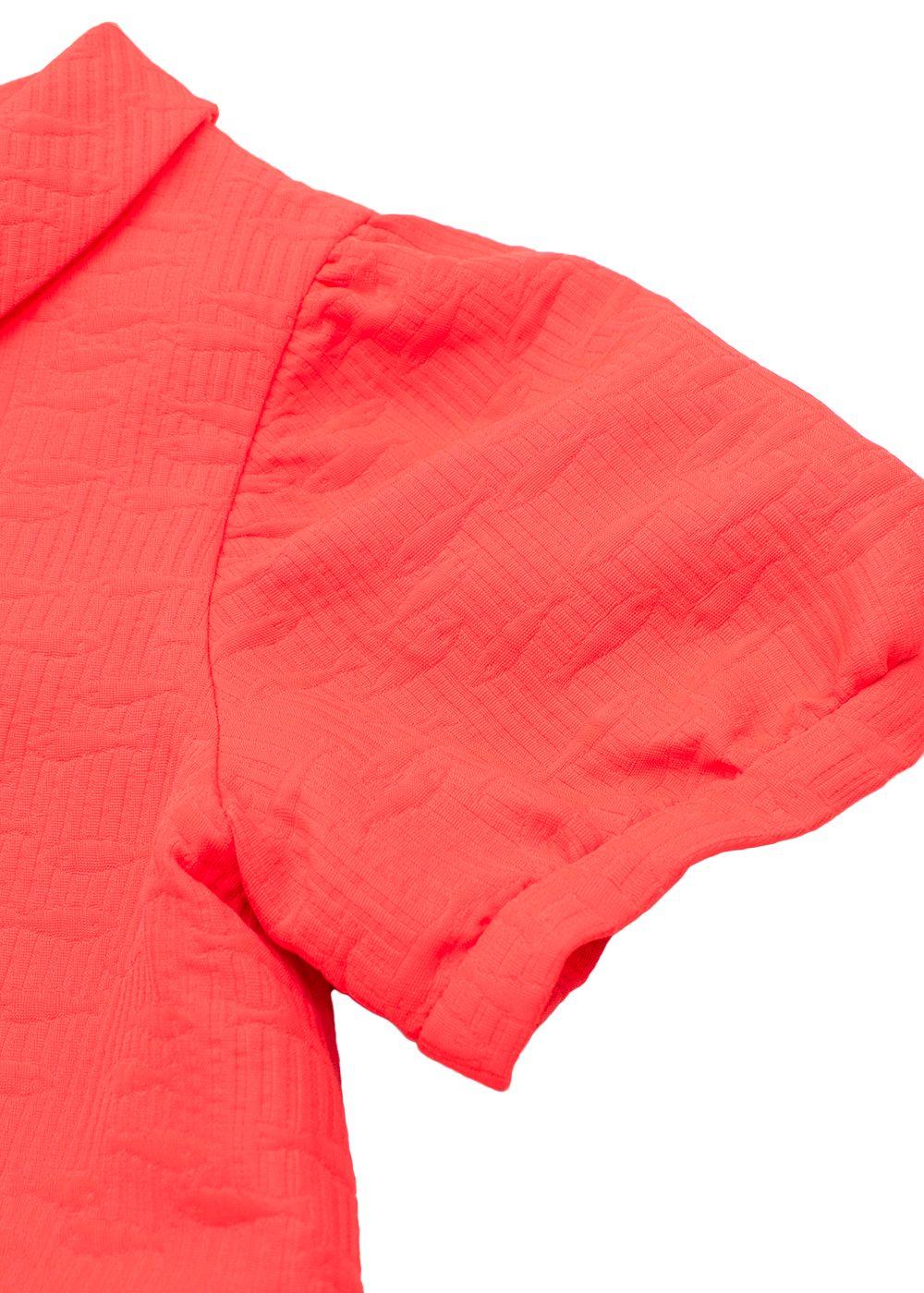 Kids 8Y Coral Textured Dress