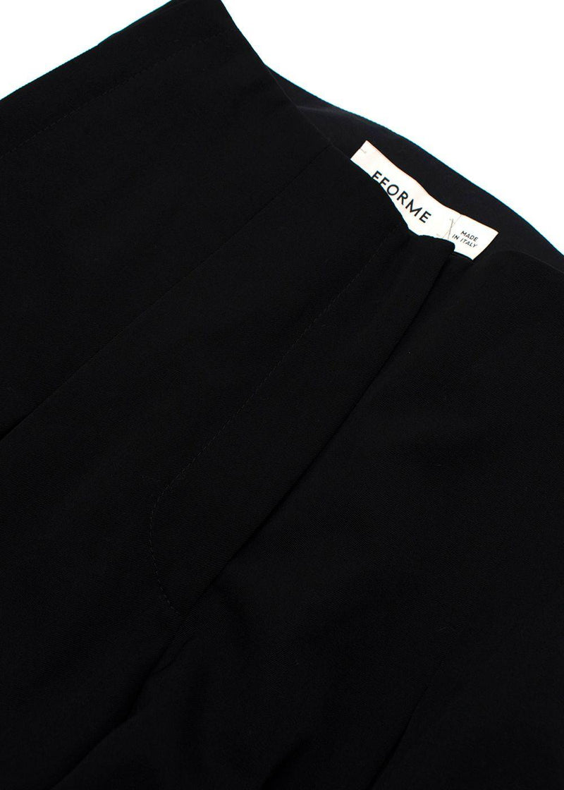 FFORME Black Faye High Waisted Wool Trousers