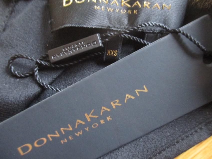Donna Karan Black 100% Silk Tunic Long Top Made in Italy