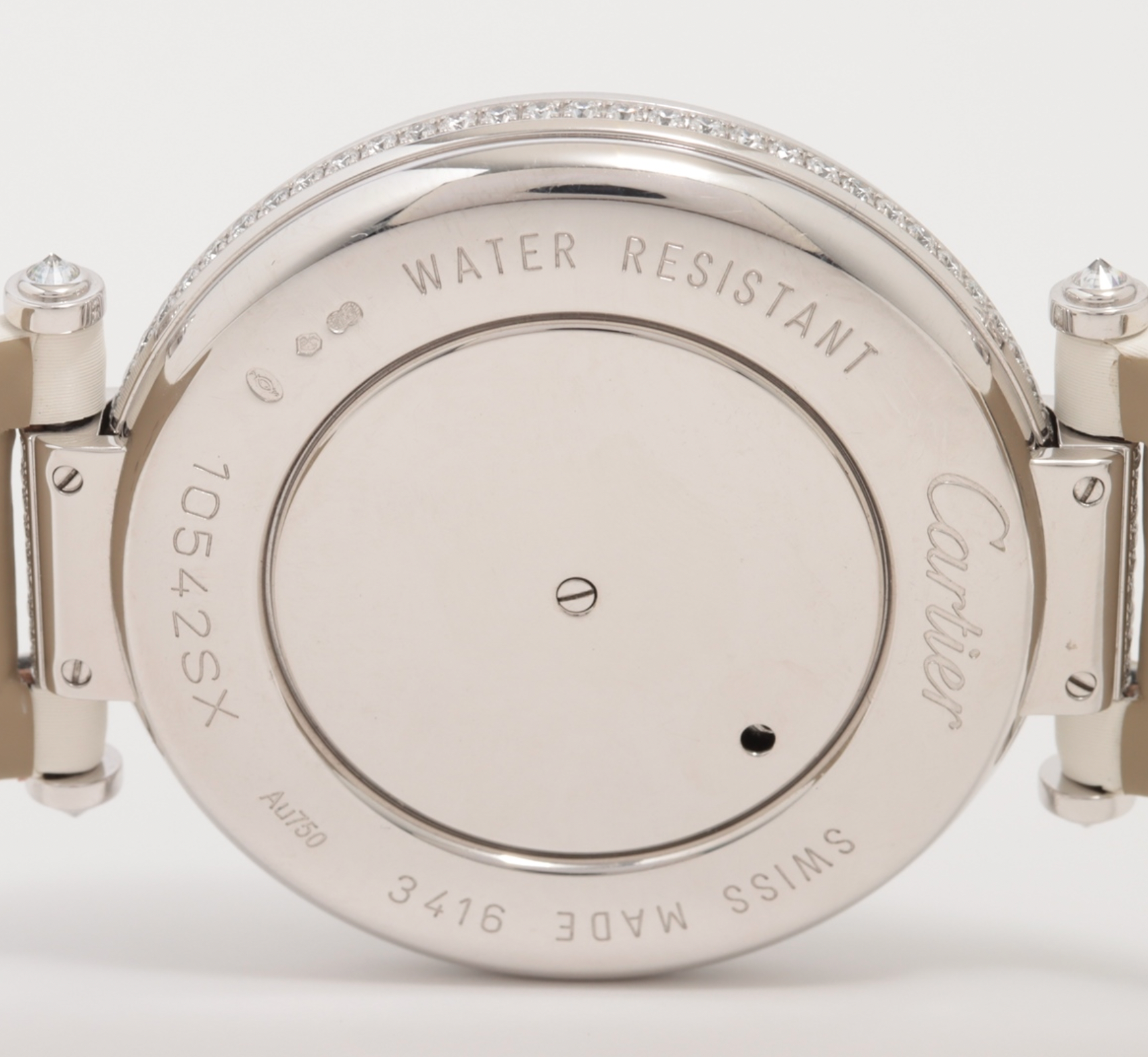 Cartier Diamond Set Libre Tems Moderne de Watch 18kt White Gold