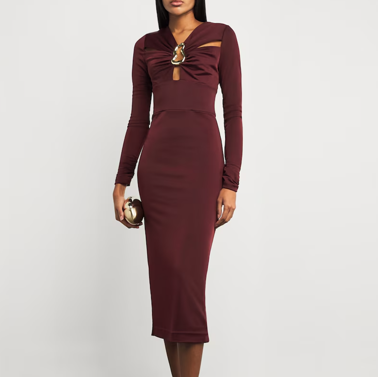 Rebecca Vallance Jersey Mischa Midi Dress