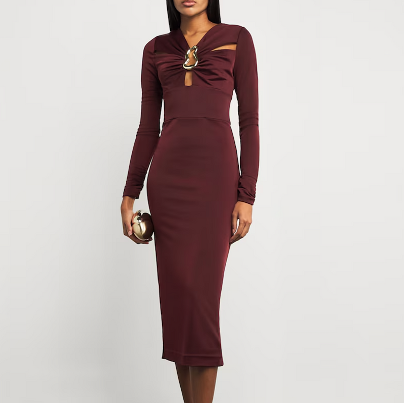 Rebecca Vallance Jersey Mischa Midi Dress