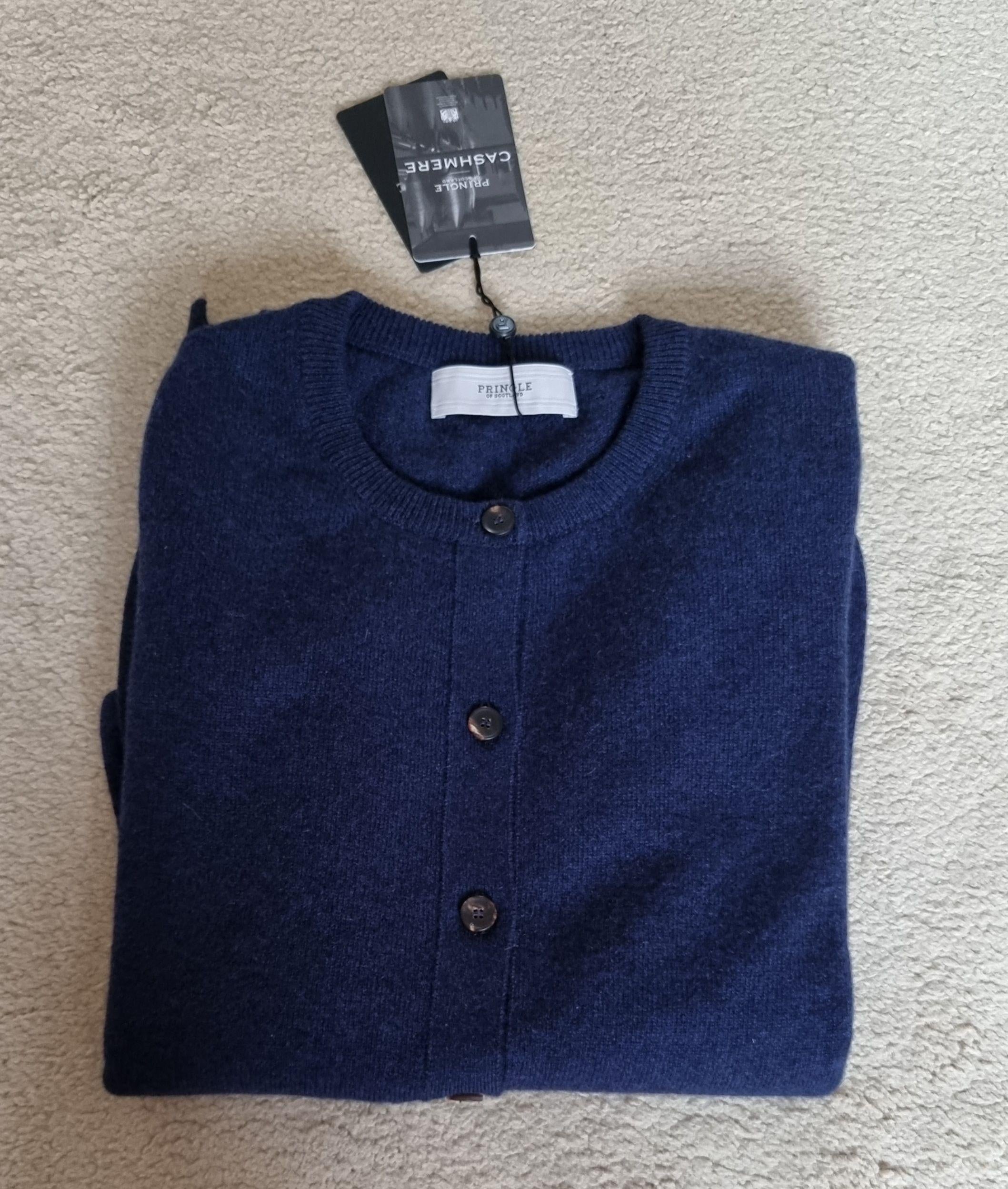 navy cashmere cardigan