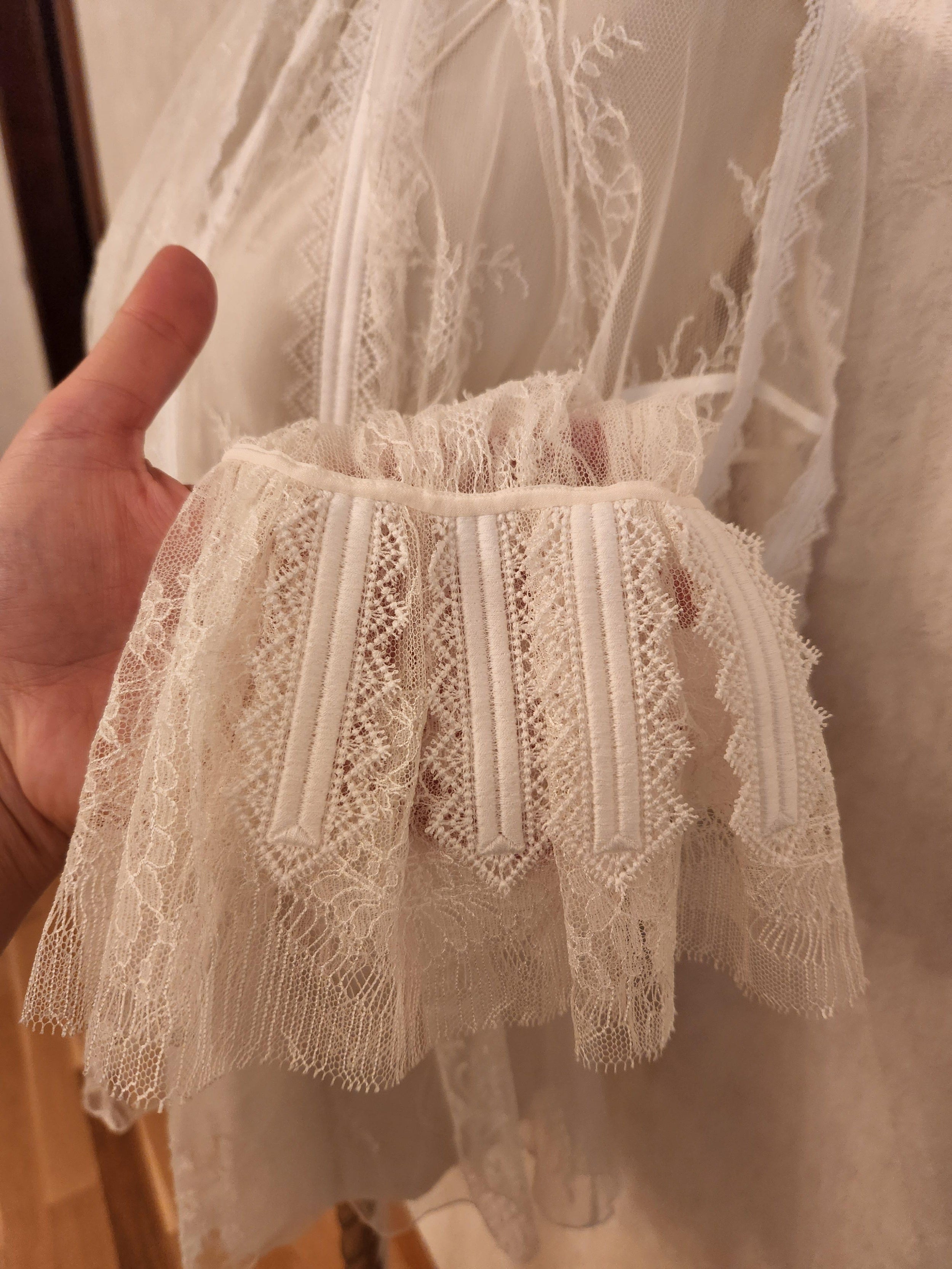 Chantilly Lace White Blouse