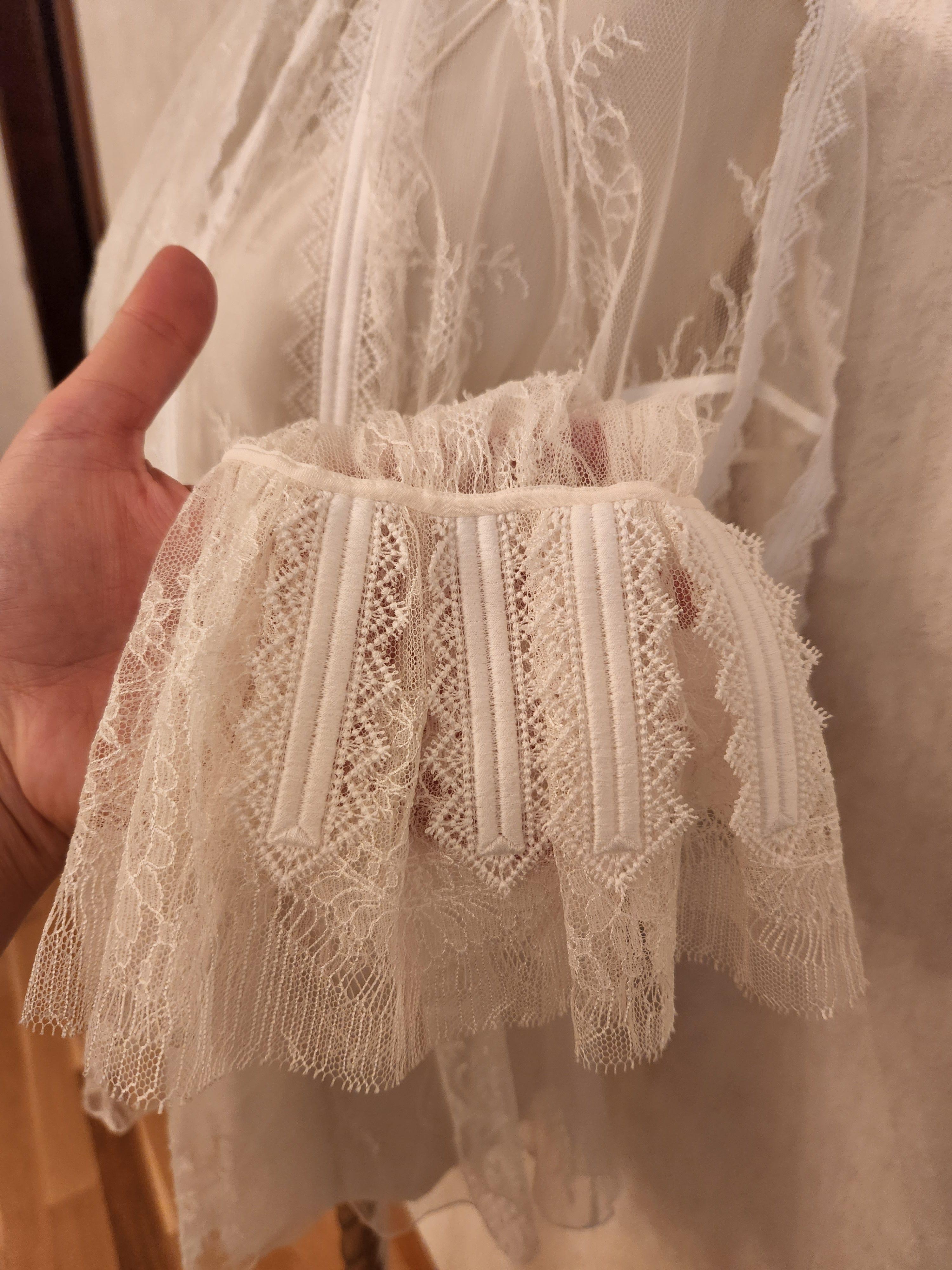 Chantilly Lace White Blouse