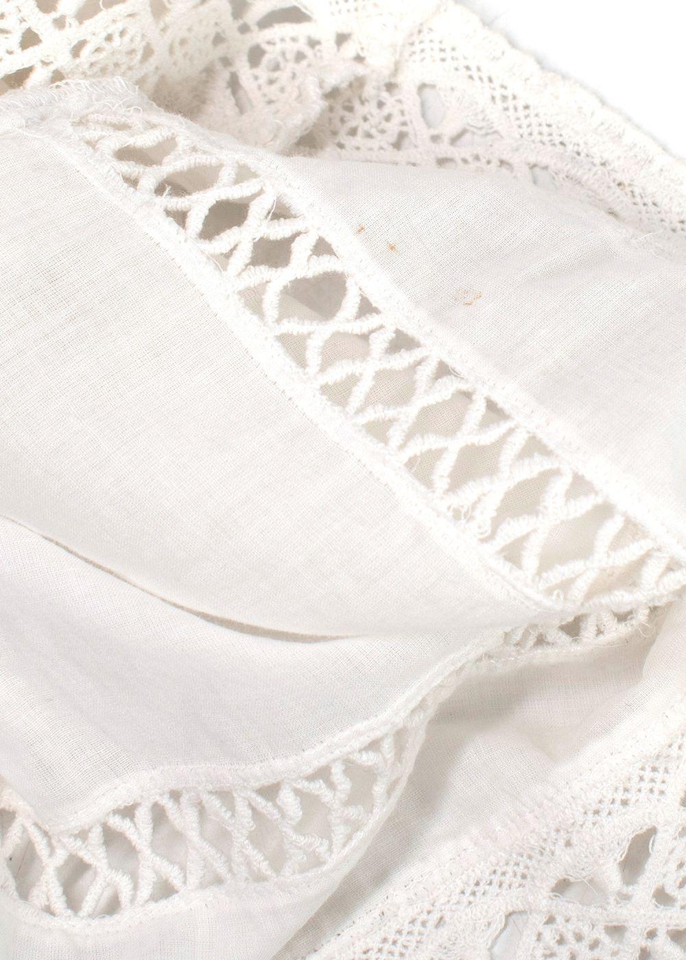 Sea New York White Guipure Mini Dress