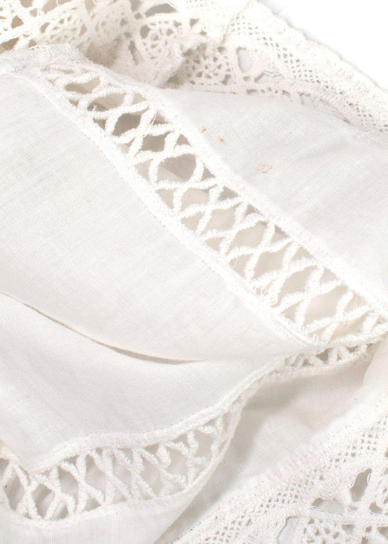 Sea New York White Guipure Mini Dress