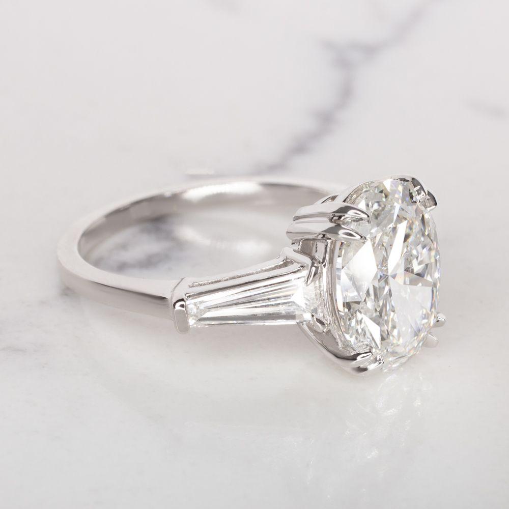 Verde 2.7ct Oval Cut Lab Grown IGI Diamond Ring