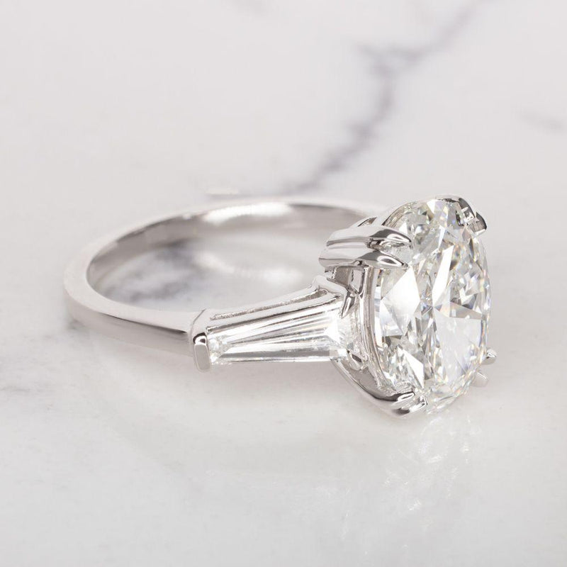 Verde 2.7ct Oval Cut Lab Grown IGI Diamond Ring