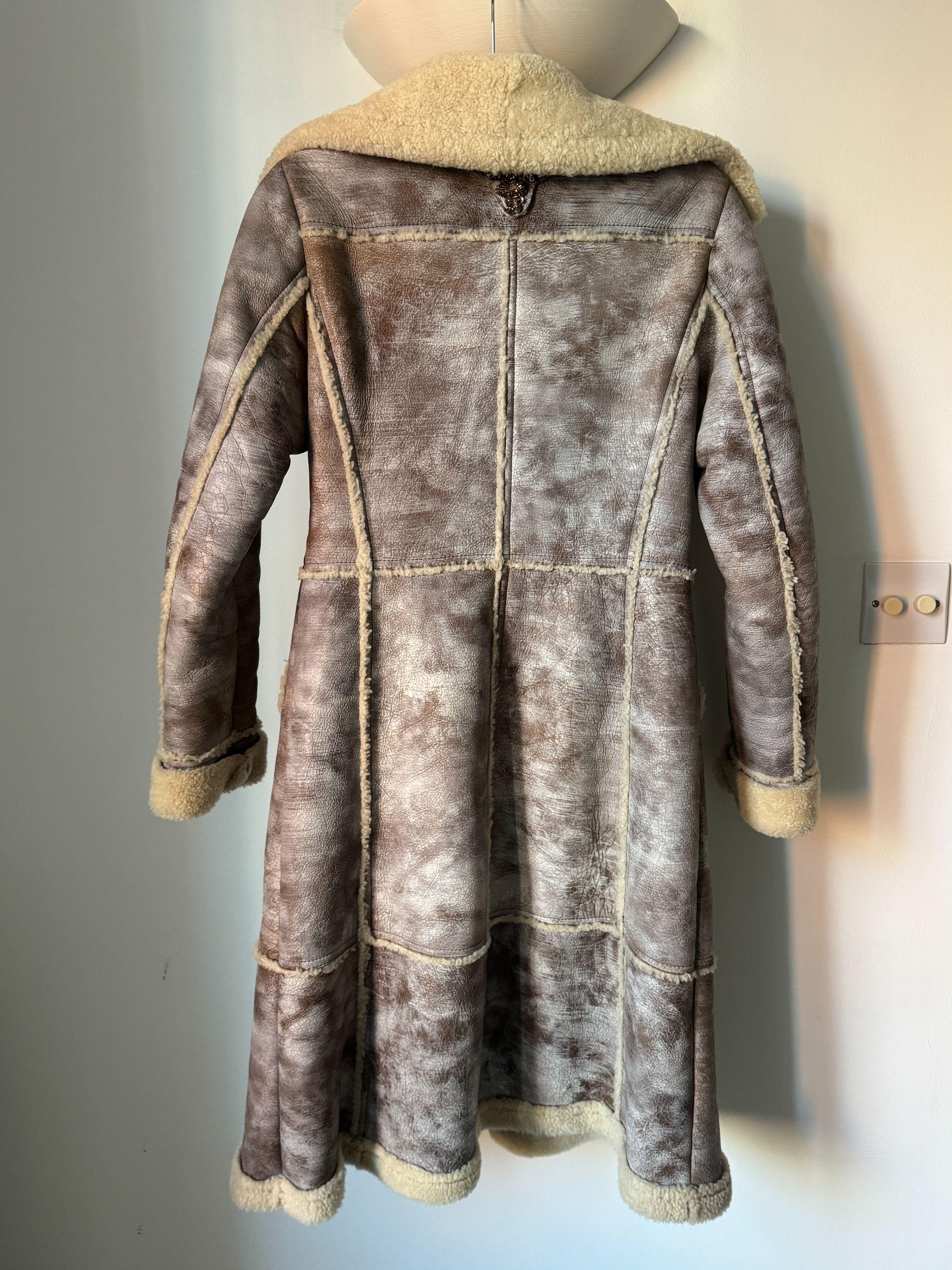 Prada Embellished Shearling Coat