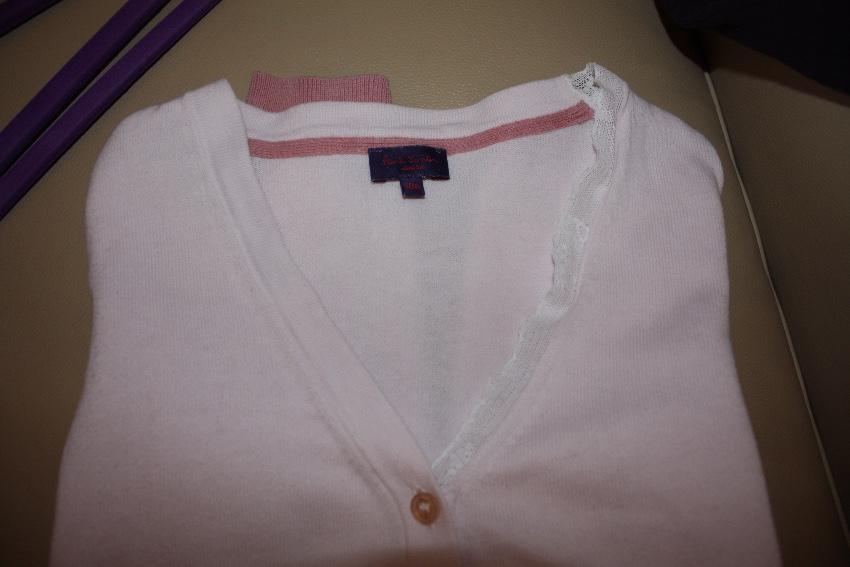 Paul Smith Junior girl's pink cardigan