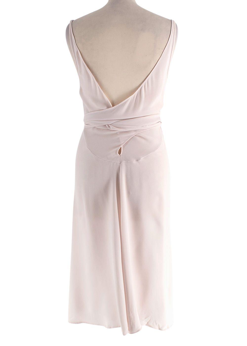 Lawrence Steele Pale Pink Backless Dress