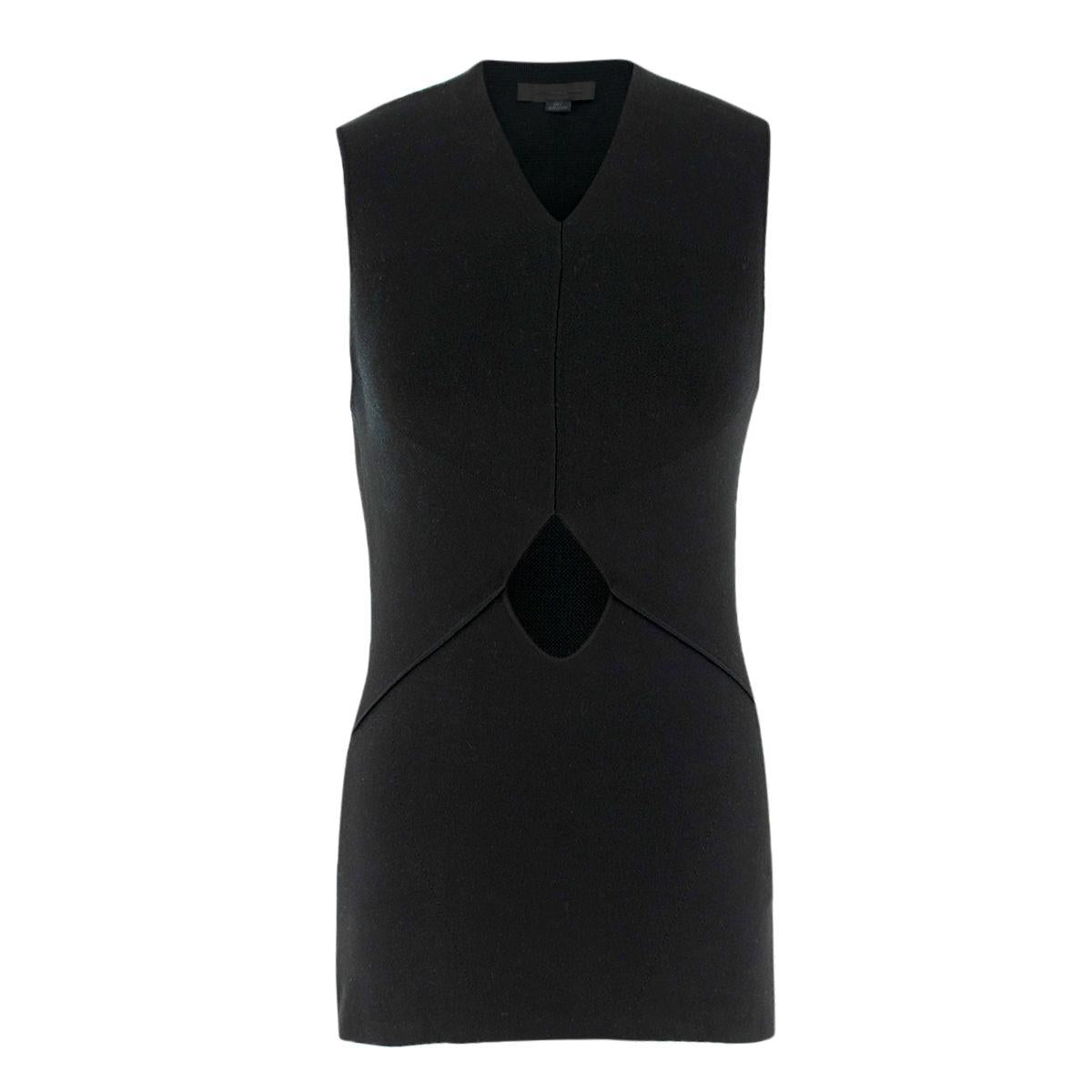 Alexander Wang Black Cut-out Sleeveless Top