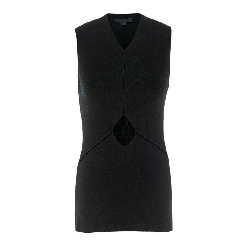 Alexander Wang Black Cut-out Sleeveless Top