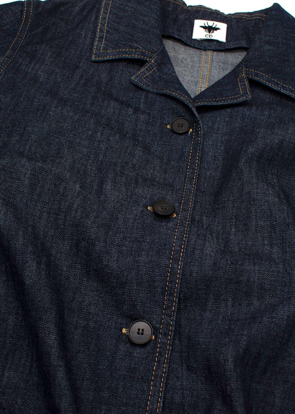 Dior Navy Denim Short Sleeve Shirt