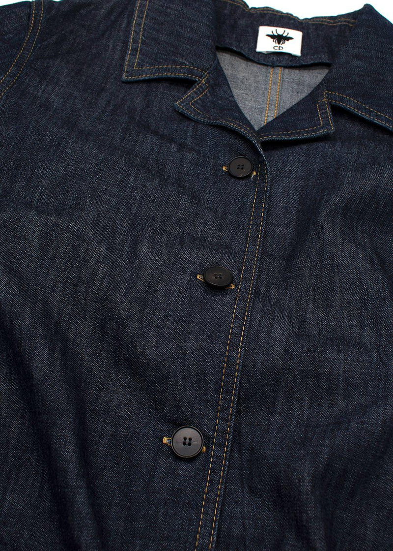 Dior Navy Denim Short Sleeve Shirt