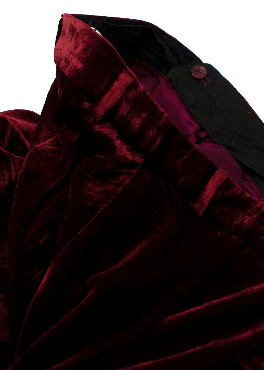 Etro Crushed Velvet Trousers