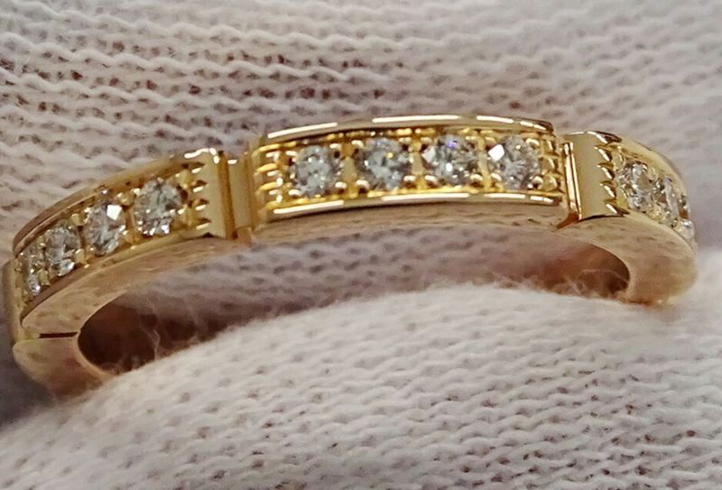 Cartier Rose Gold Maillon Panthère Ring  Size 48