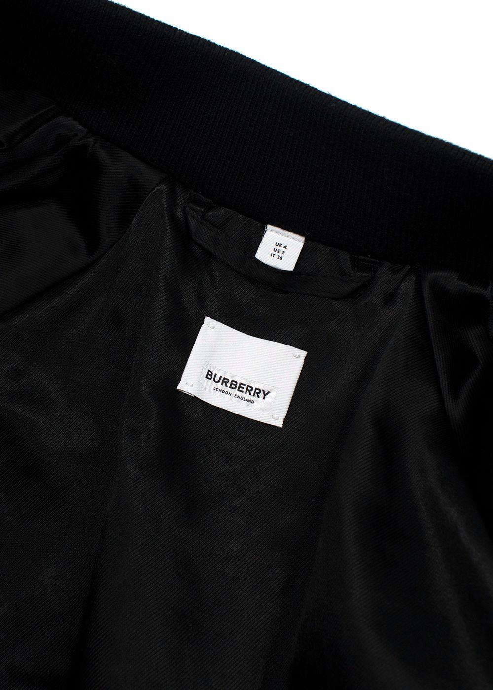 Burberry Brown  Harlington Check Bomber Jacket