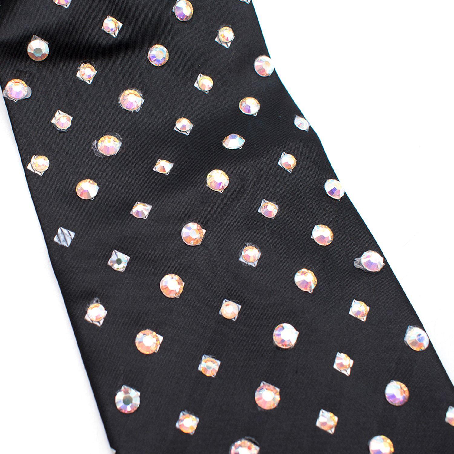 Milan Collection Crystal Embellished Tie