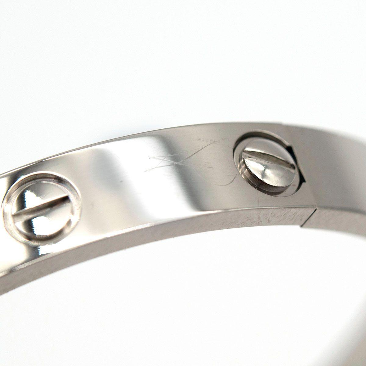 Cartier LOVE Classic White Gold Bracelet 16 (with Box