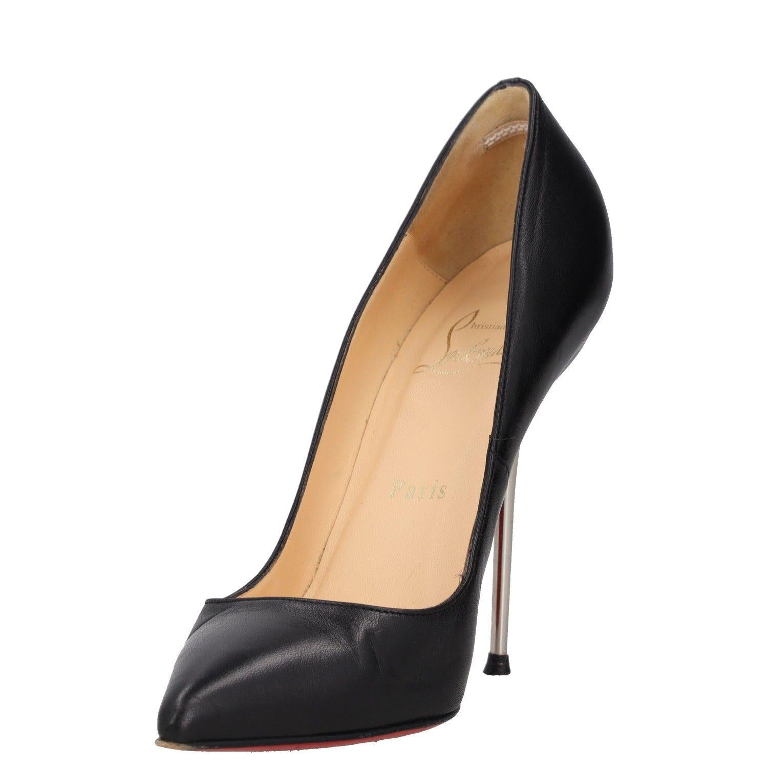 Christian Louboutin Black Leather Lipsinka Pumps