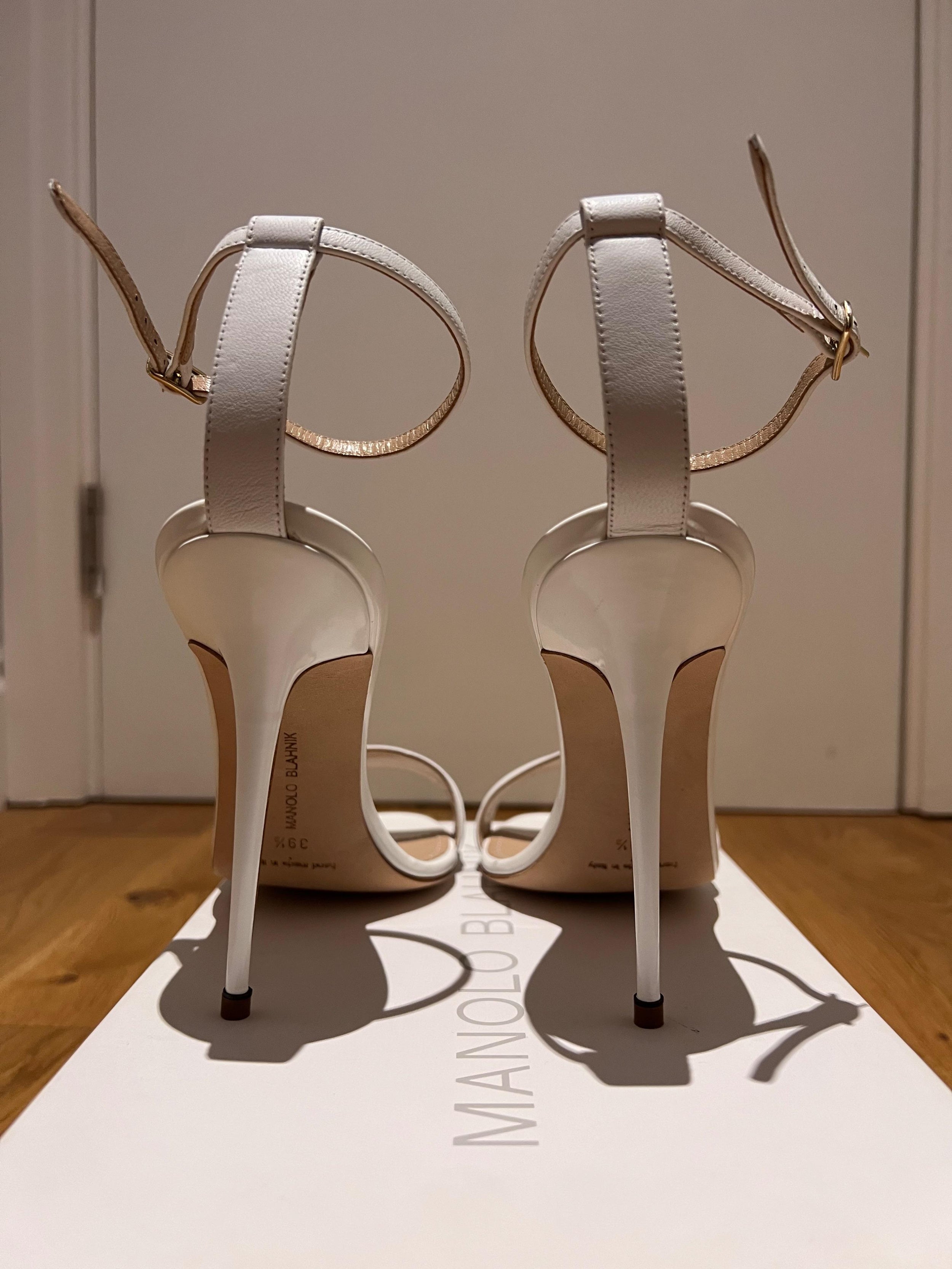 White Leather Spezia 115 Sandals