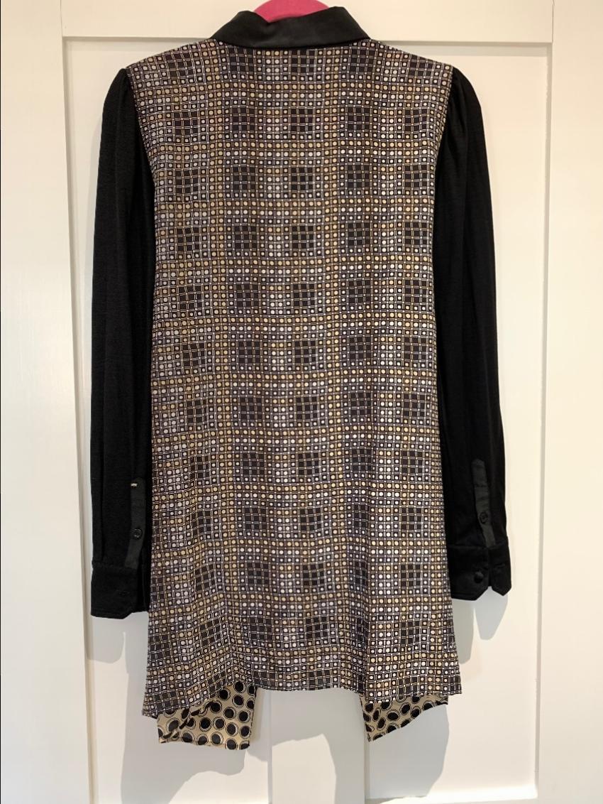 Sportmax Silk Multi-Print Shirt Dress