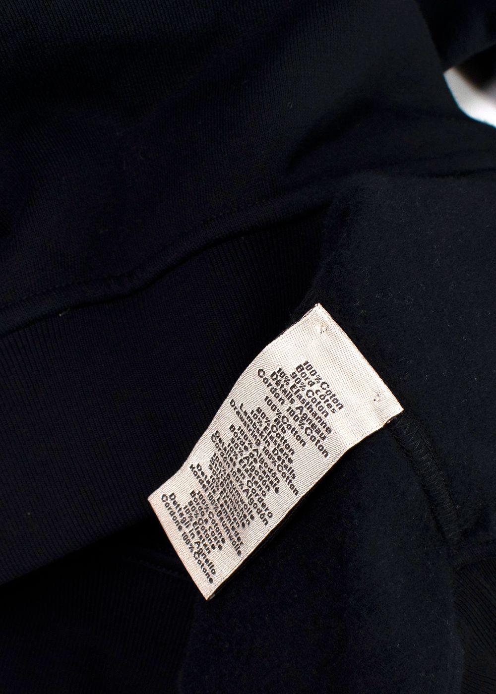 Hermes Dark Navy Hoodie with Leather Detail