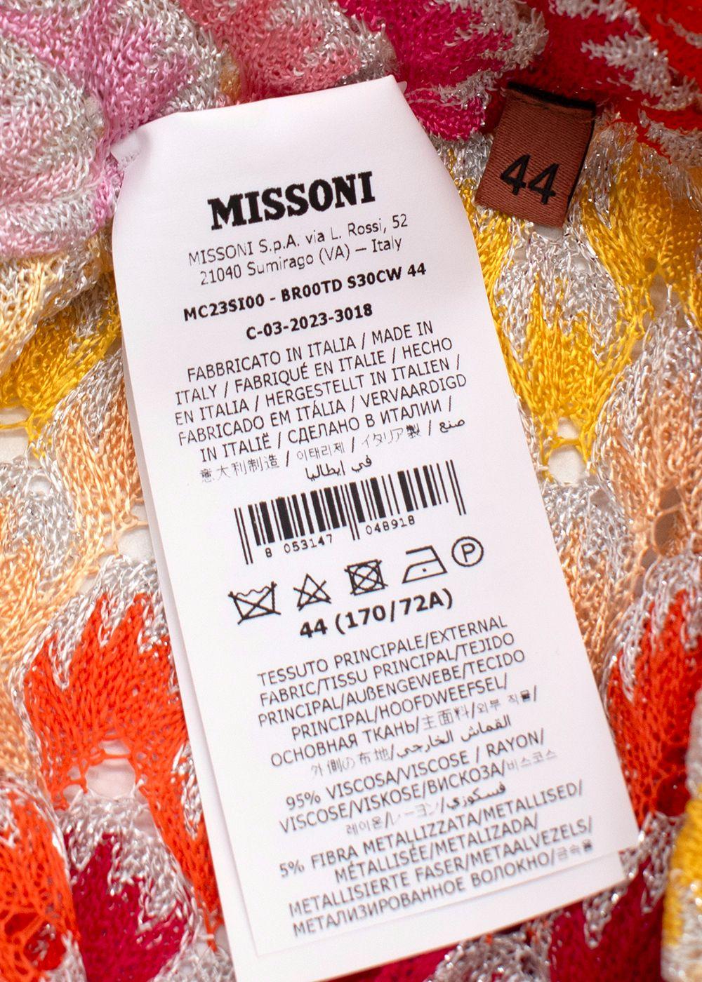 Missoni Multicoloured Side Slit Trousers