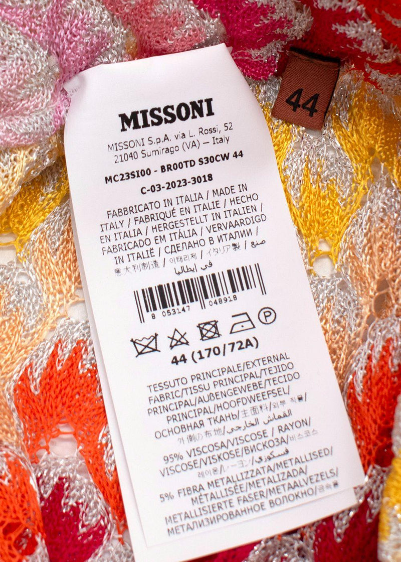 Missoni Multicoloured Side Slit Trousers