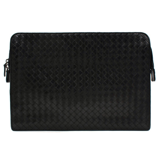 Bottega Veneta Black Large Pochette/document holder