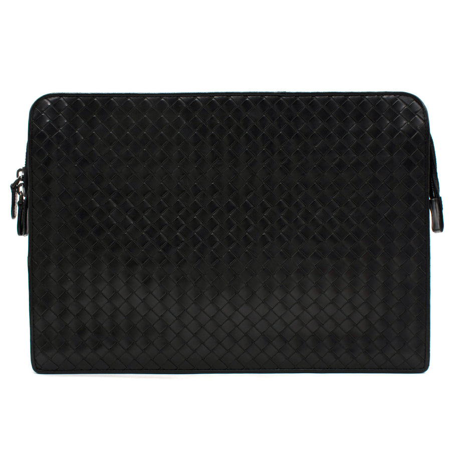 Bottega Veneta Black Large Pochette/document holder
