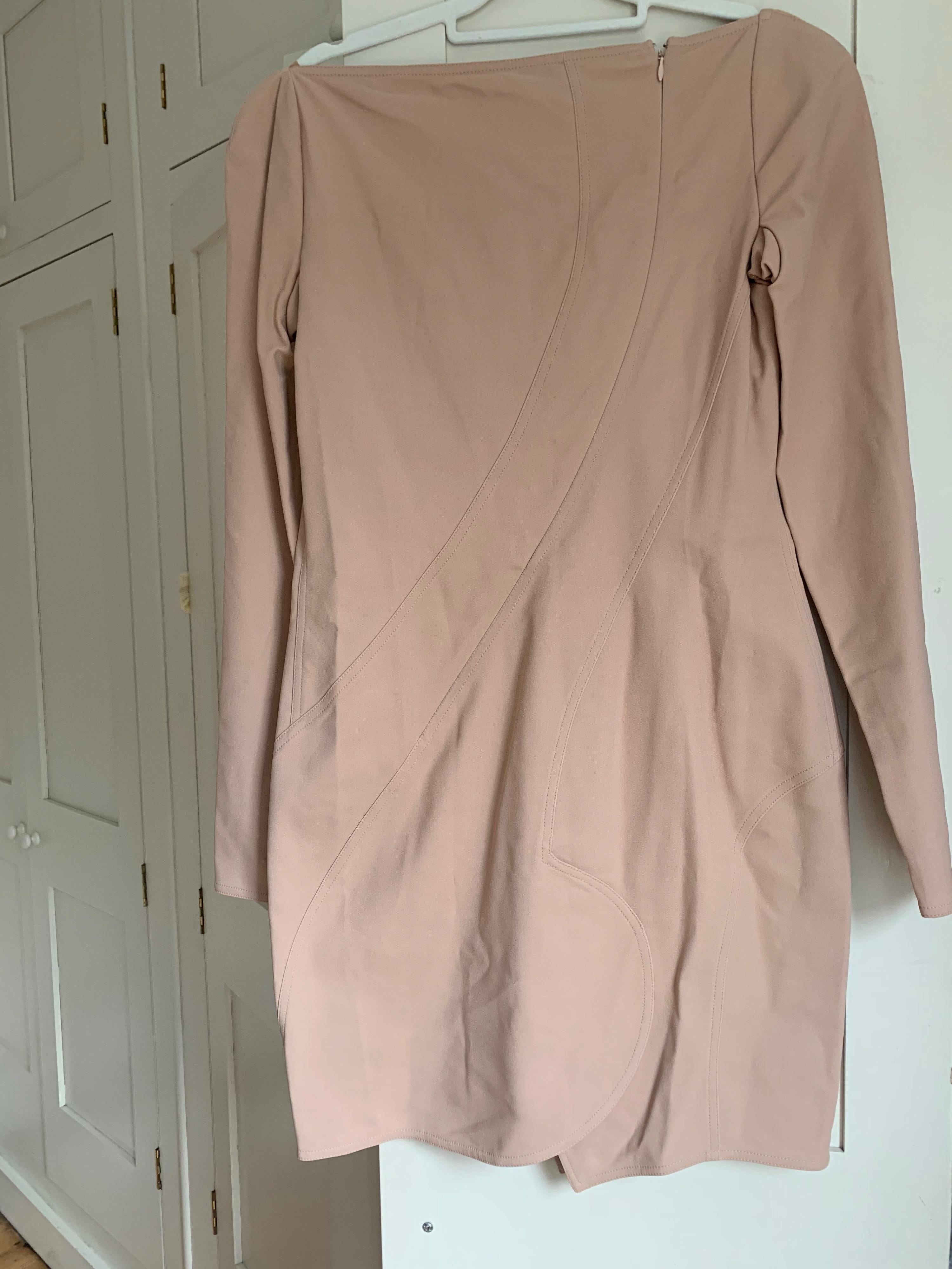 Givenchy Nude Asymmetric Mini Dress