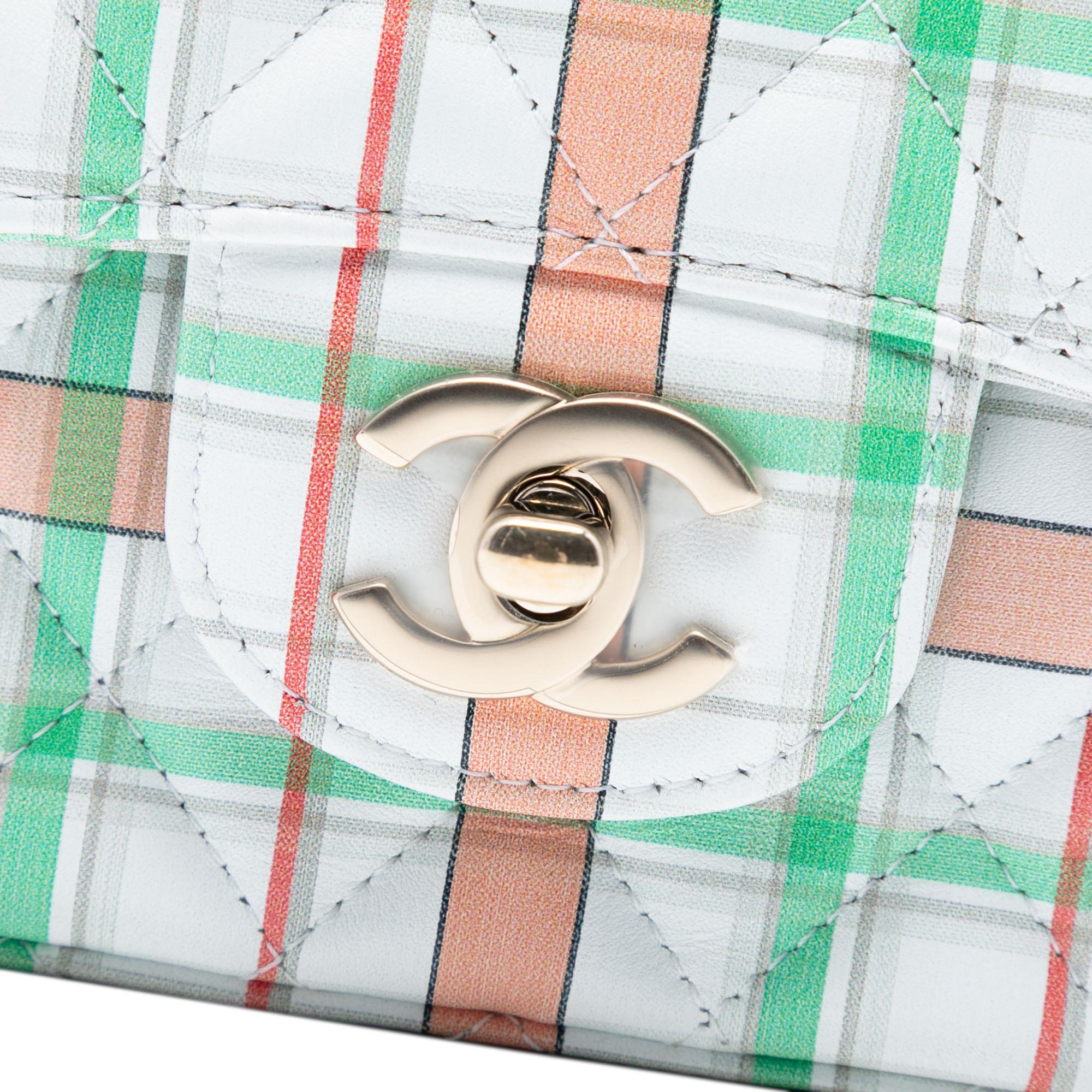 Chanel Check Mini Rectangular Classic Printed Calfskin Single Flap