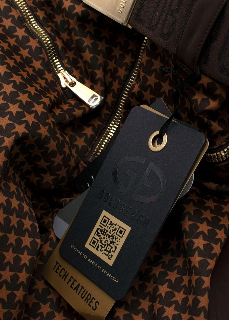 Goldbergh Brown Starstruck Printed Ski Suit
