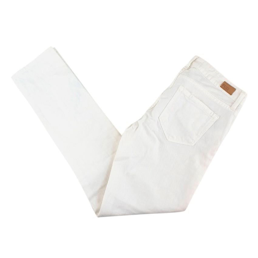 Paige White Denim Skyline Ankle Peg Jeans