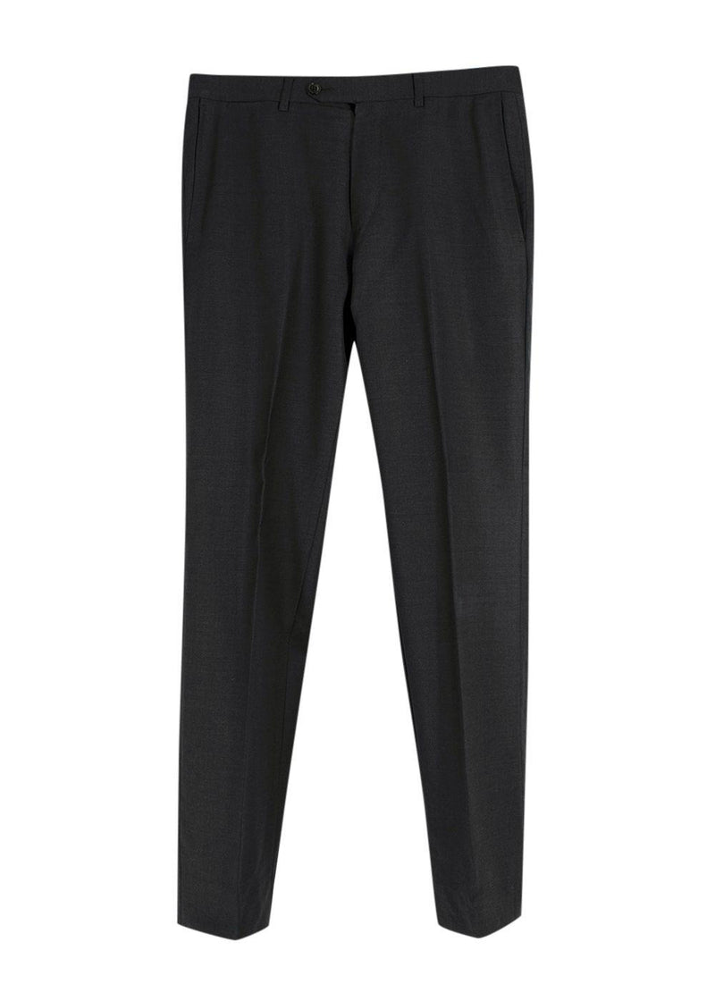 Ermenegildo Zegna Charcoal Single Breasted Wool Suit