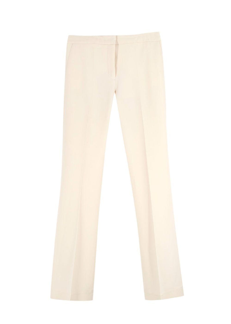 Victoria, Victoria Beckham Cream Tailored Trousers